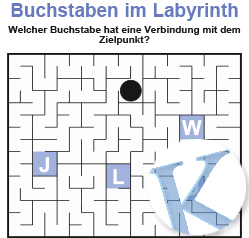 Buchstaben im Labyrinth