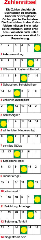Zahlenrätsel