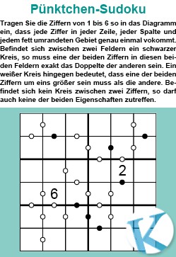 Pünktchen-Sudoku