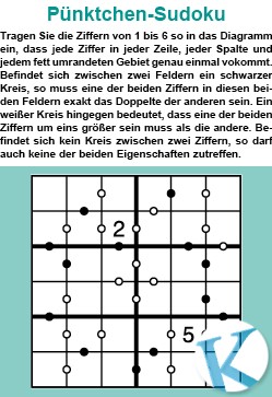 Pünktchen-Sudoku