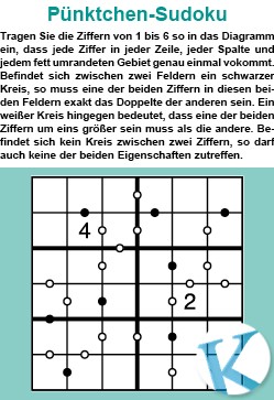 Pünktchen-Sudoku