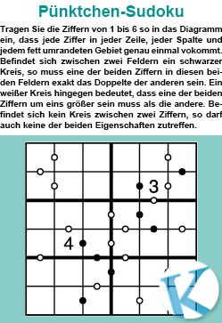 Pünktchen-Sudoku