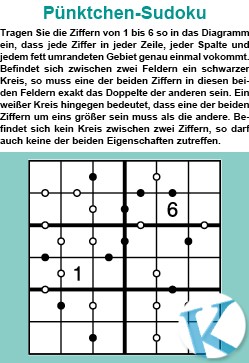 Pünktchen-Sudoku