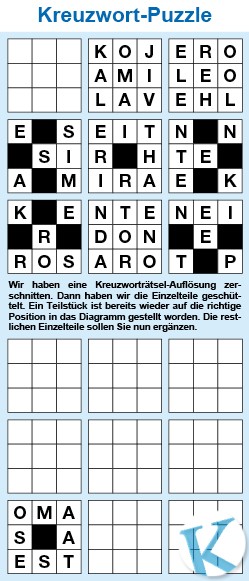 Kreuzwortpuzzle