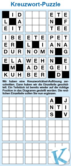 Kreuzwortpuzzle