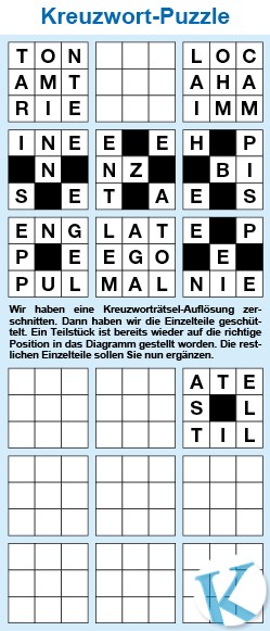 Kreuzwortpuzzle