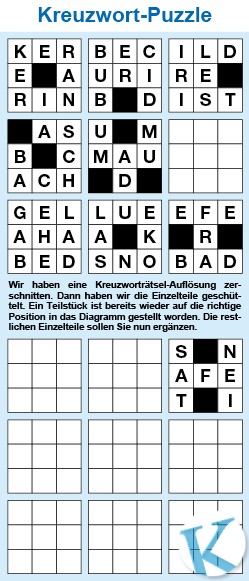 Kreuzwortpuzzle