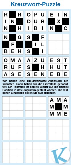 Kreuzwortpuzzle