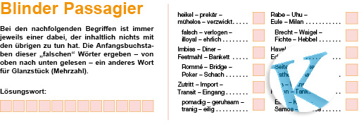Blinder Passagier