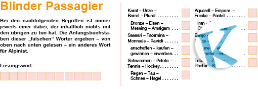 Blinder Passagier