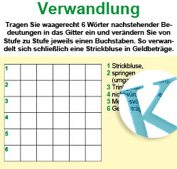 Verwandlungsrätsel