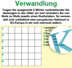 Verwandlungsrätsel