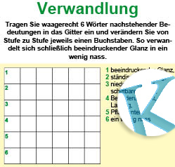 Verwandlungsrätsel