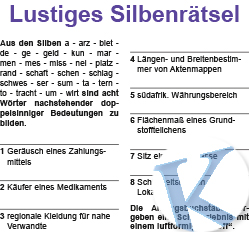 Lustiges Silbenrätsel