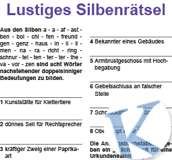 Lustiges Silbenrätsel