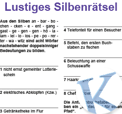 Lustiges Silbenrätsel