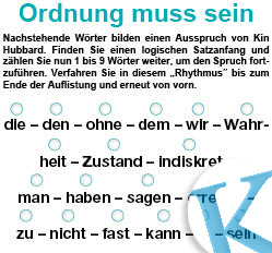 Ordnung muss sein