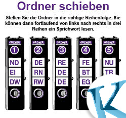 Ordner schieben