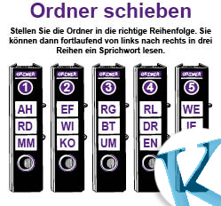 Ordner schieben