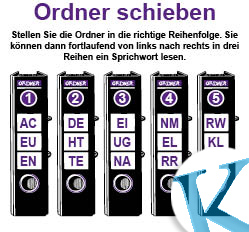 Ordner schieben