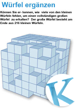 Würfel ergänzen